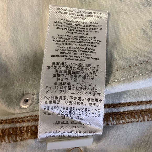 NEW! RE/DONE Sunbleach Super High Workwear $395 msrp Size 27 Jeans White I8-13 - Picture 9 of 10